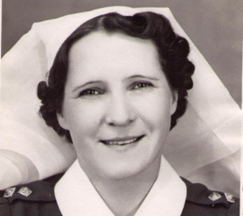 A young Beatrice Girard in nursing uniform