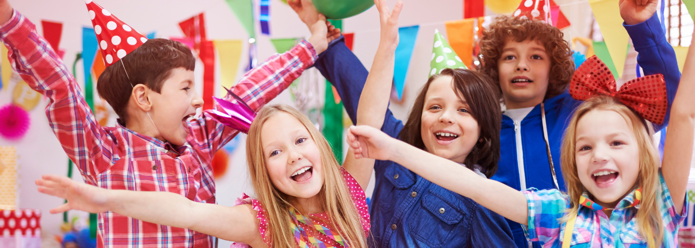 Birthday party page banner.