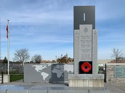 Veteran tribute cenotaph.