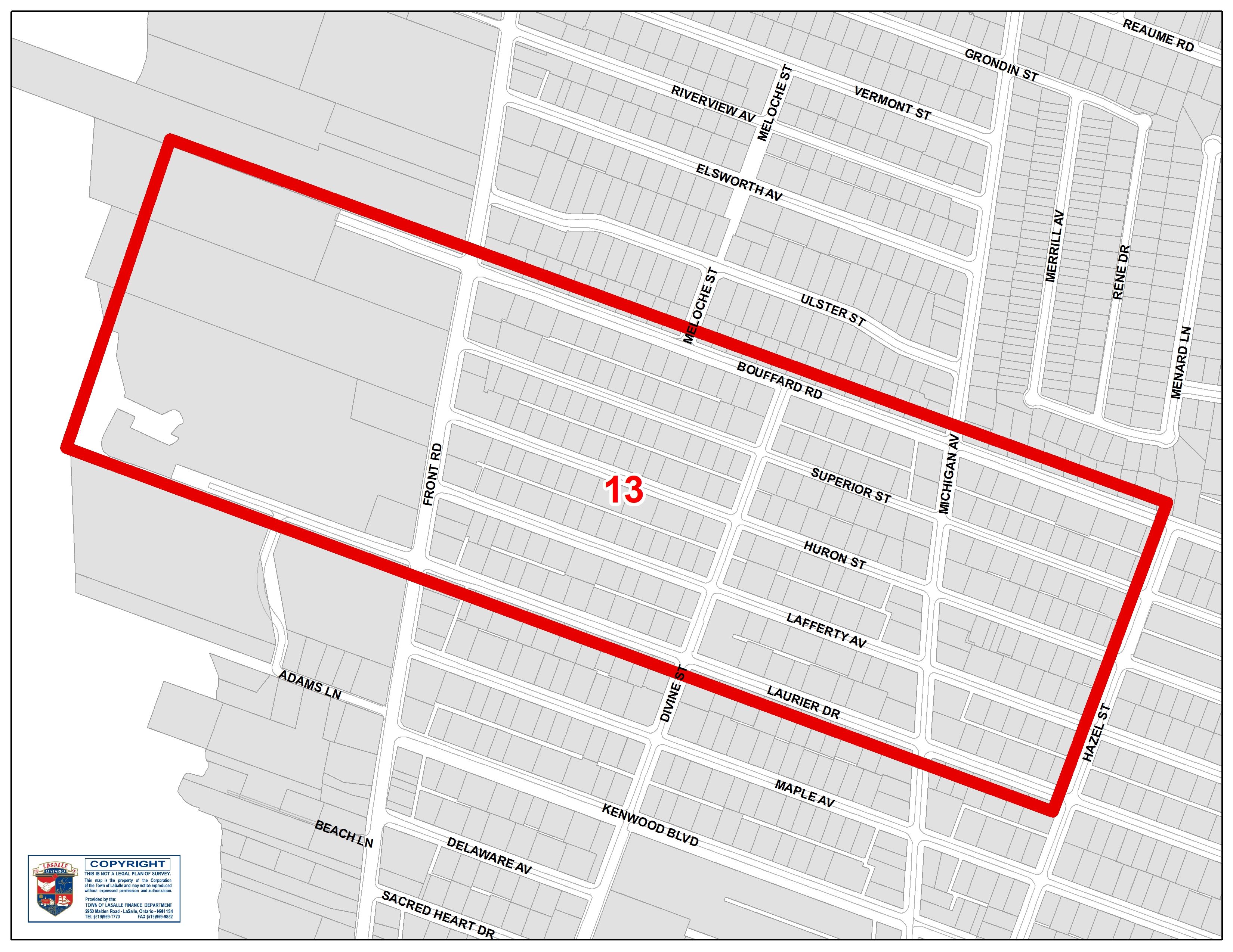 area 13 map