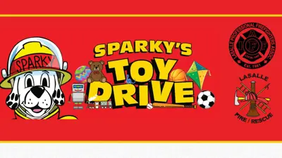 sparky the fire dog and toy drive info