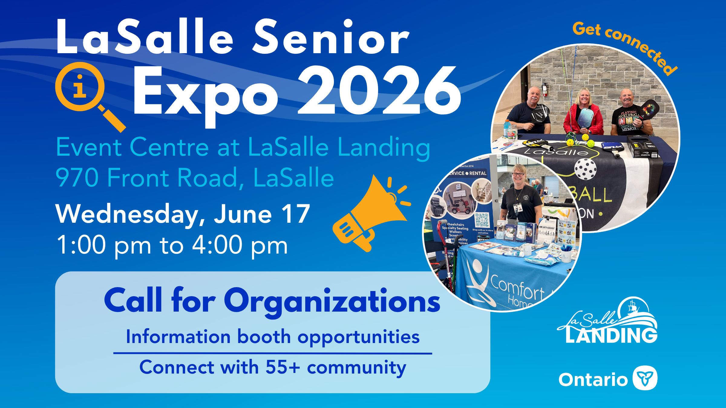 LaSalle Senior Expo 2026 Graphic for News Release, Call for Organizations