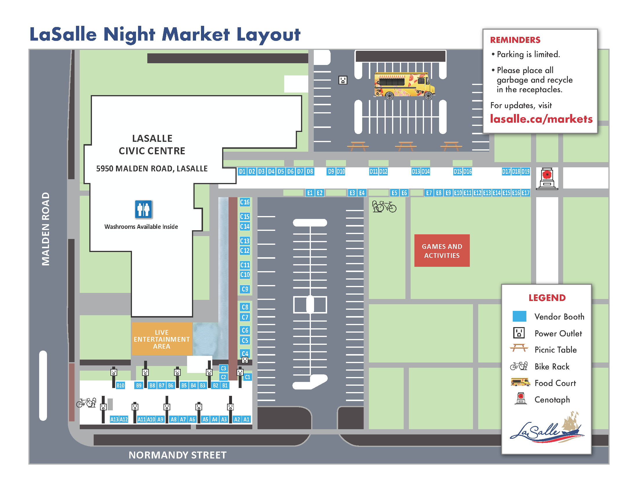 LaSalle Night Market Layout
