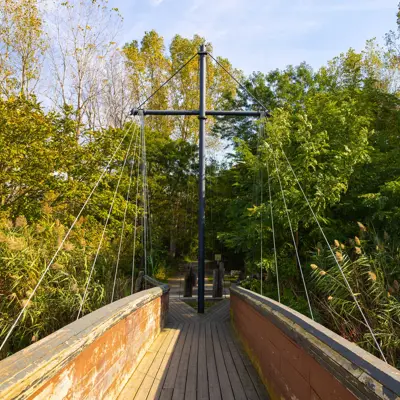 Photograph of Pirate Bridge located in Stanton Woods