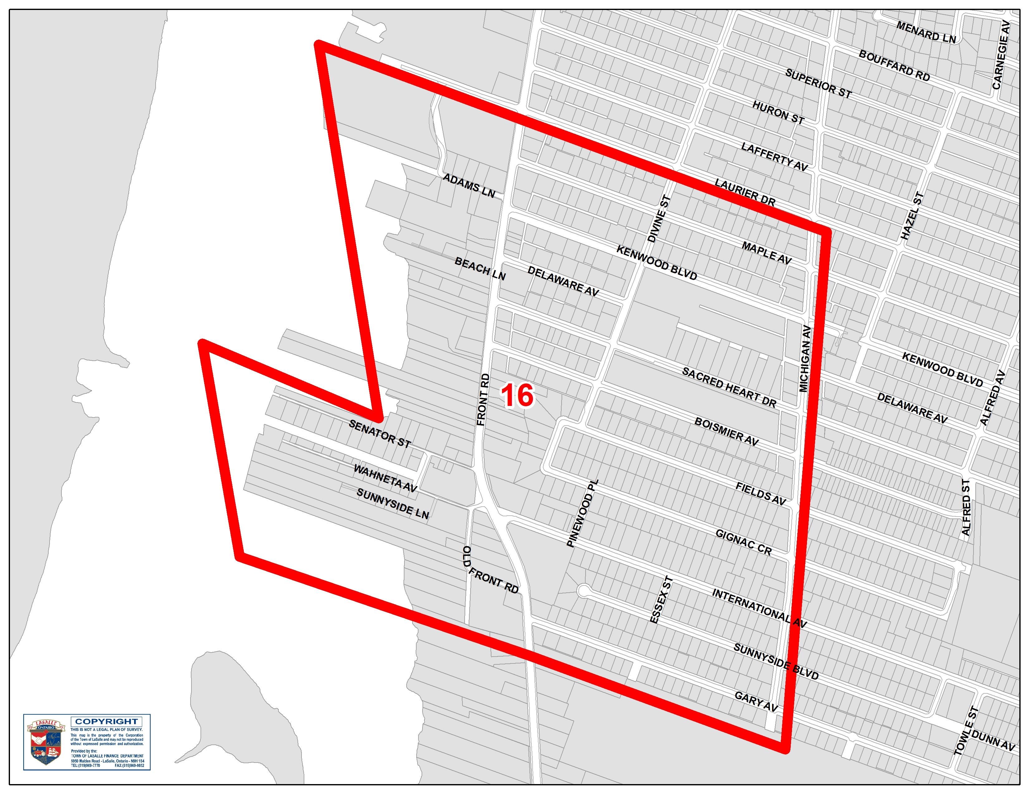 area 16 map