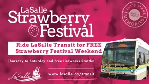 Strawberry Fest 2025 LaSalle transit.