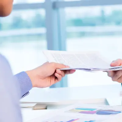 Picture of passing documents