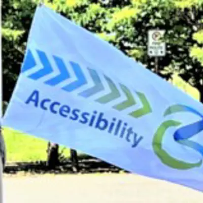 Photo of accessibility flag