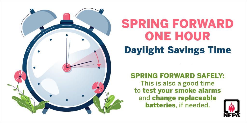 Spring Forward Safely: Test Your Smoke Alarms