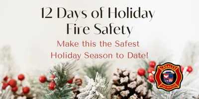 holiday fire safety background