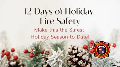 holiday fire safety background